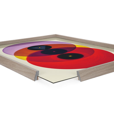 Blake Colorful Records Purple Red Framed Printed Glass by kateandlaurel - product image 3 for Resin Society