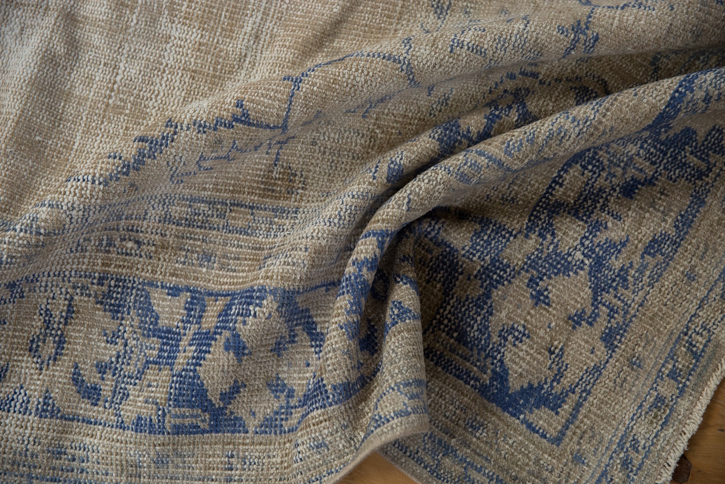 7.5x10 Vintage Distressed Oushak Carpet by Old New House® - product image 9 for Resin Society