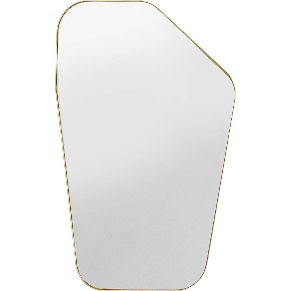 Wall Mirror Shape Brass 64x95cm by DEKOR - main product image for Resin Society