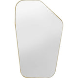 Wall Mirror Shape Brass 64x95cm by DEKOR - main product image for Resin Society