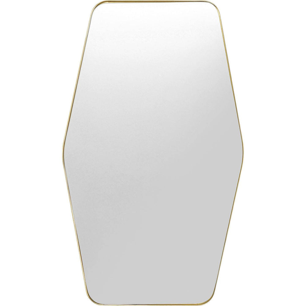 Wall Mirror Shape Hexagon Brass 64x95cm by DEKOR - main product image for Resin Society