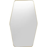 Wall Mirror Shape Hexagon Brass 64x95cm by DEKOR - main product image for Resin Society