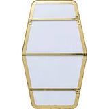 Wall Mirror Shape Hexagon Brass 64x95cm by DEKOR - product image 5 for Resin Society