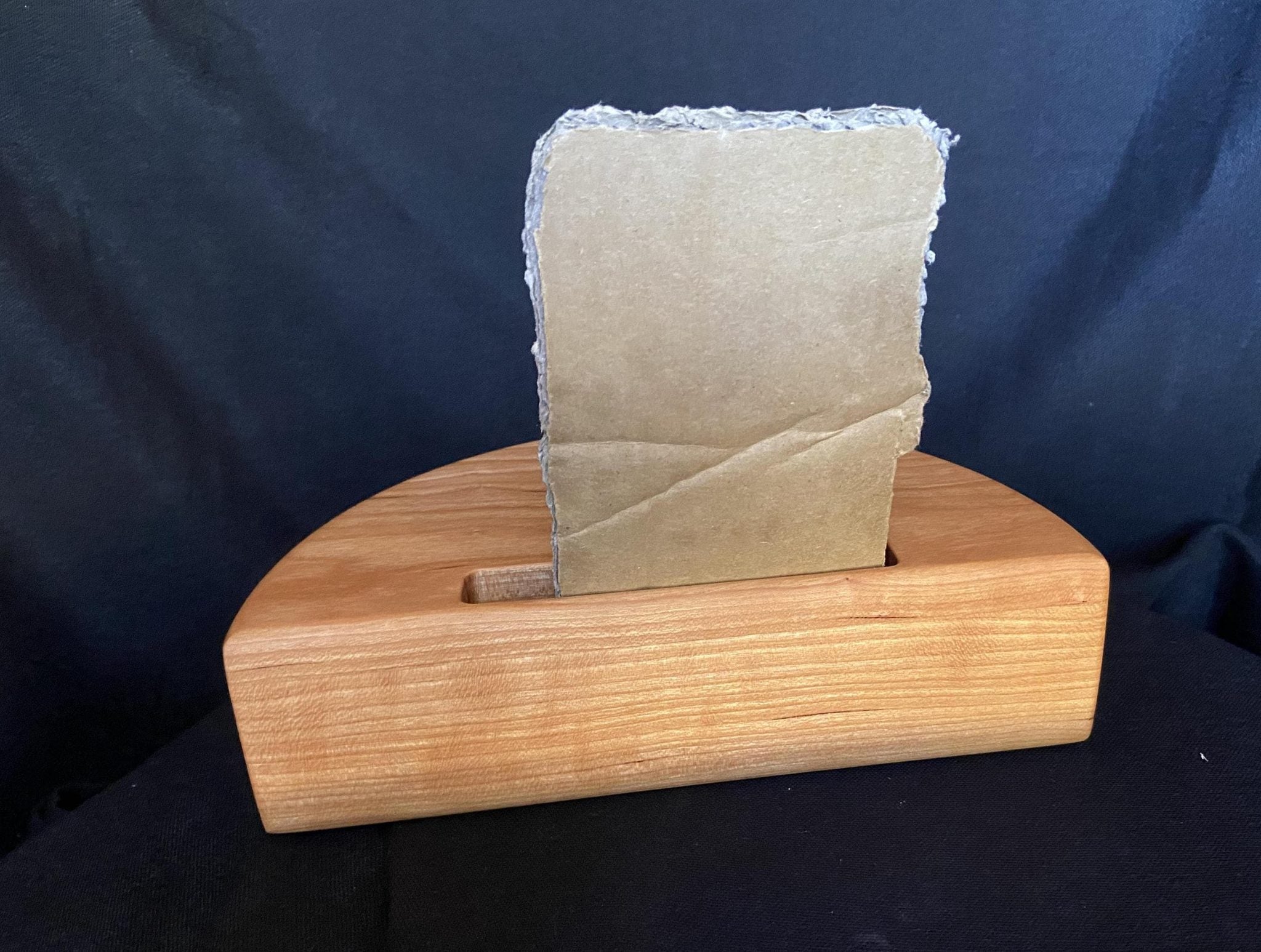 Handmade wooden smartphone speaker amplifier in Cherry, White Oak, and Mahogany finishes