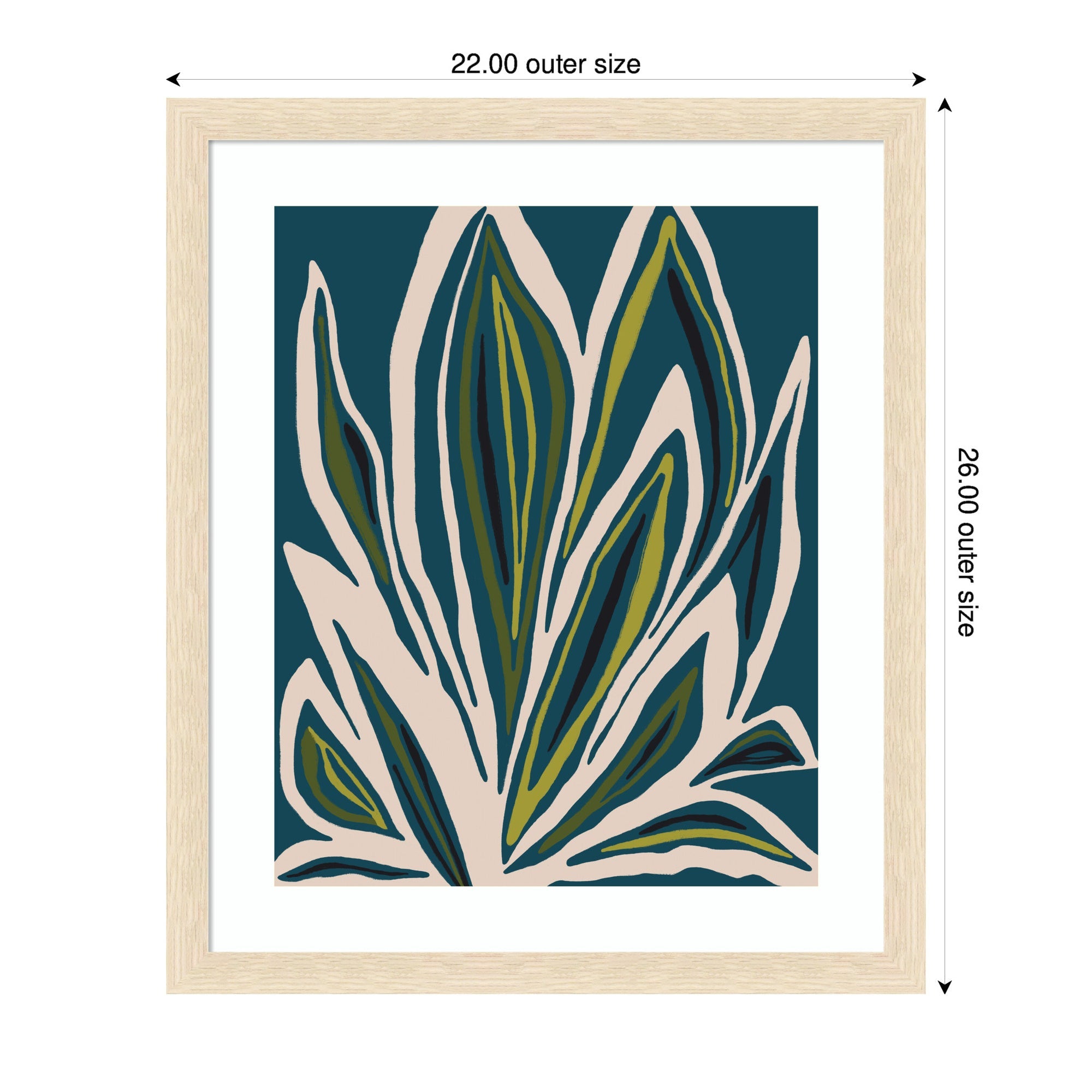 Framed Art Blue Flora 1 by Alicia Bock