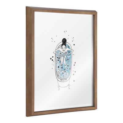 Blake Girl in a Bath Framed Printed Glass by Viola Kreczmer by kateandlaurel - product image 20 for Resin Society