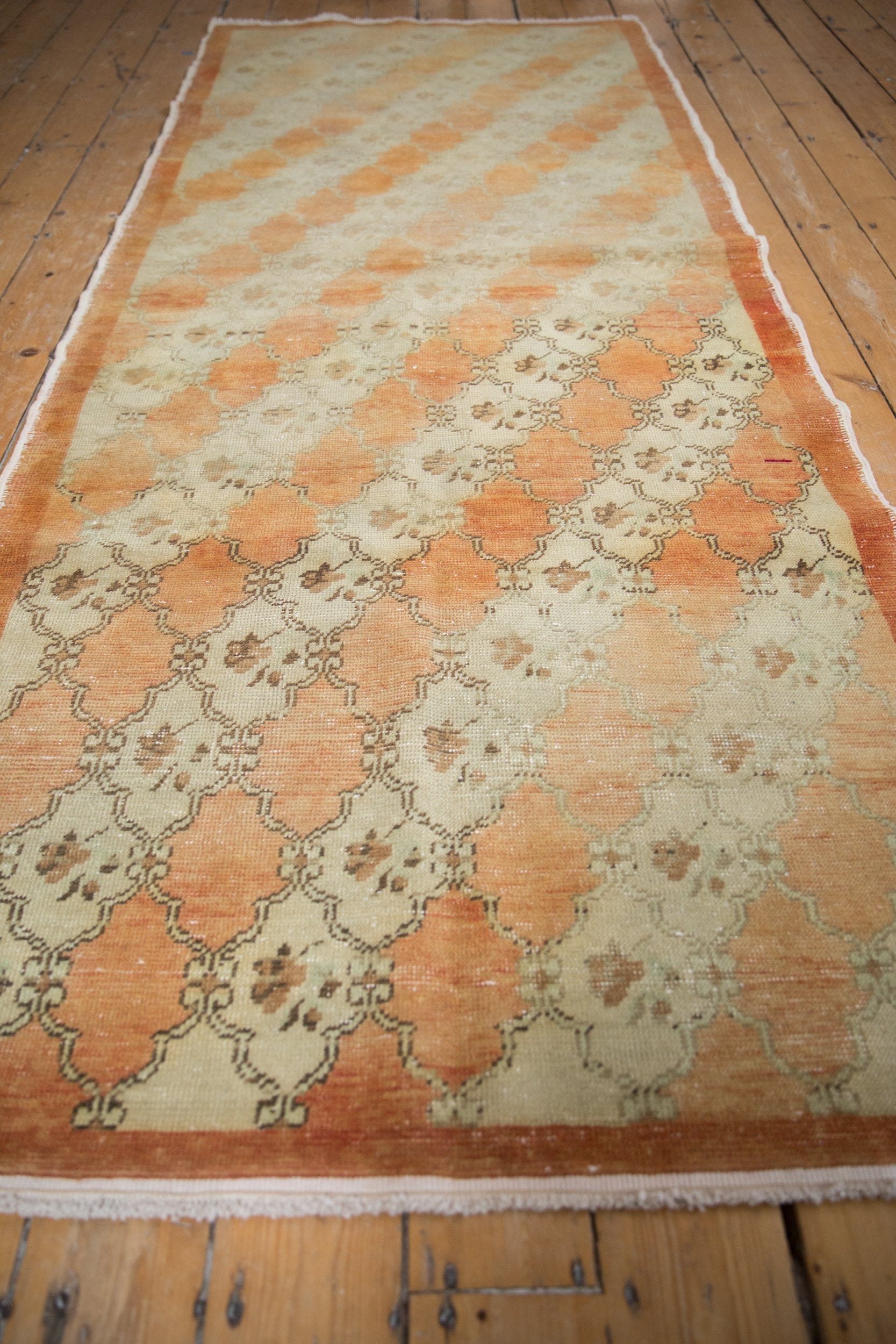 3.5x9.5 Vintage Distressed Oushak Rug Runner by Old New House® - product image 3 for Resin Society