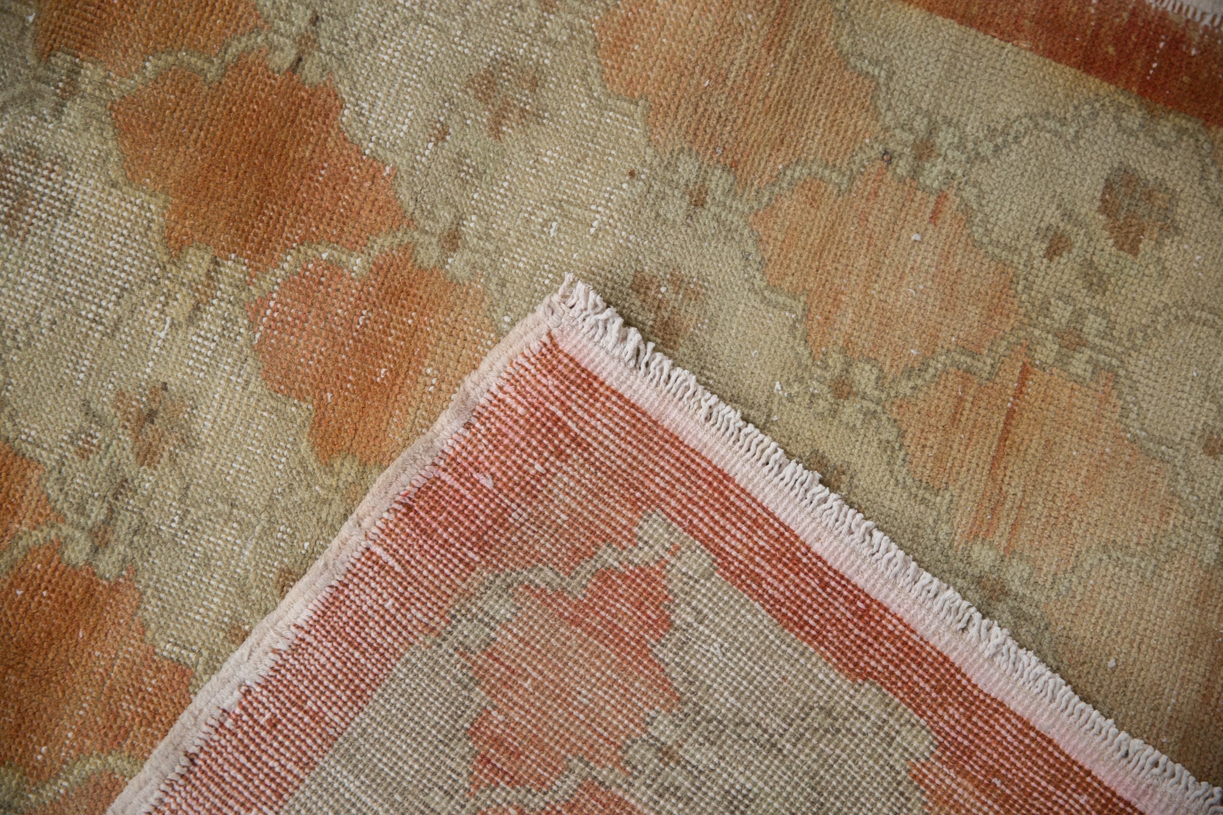 3.5x9.5 Vintage Distressed Oushak Rug Runner by Old New House® - product image 8 for Resin Society