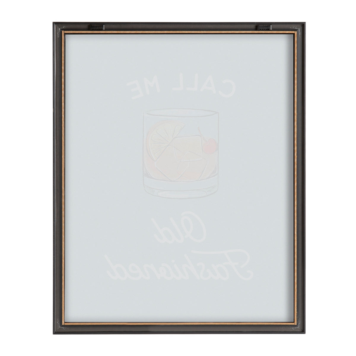 Blake Call Me Old Fashioned Blue Framed Printed Glass by kateandlaurel - product image 4 for Resin Society