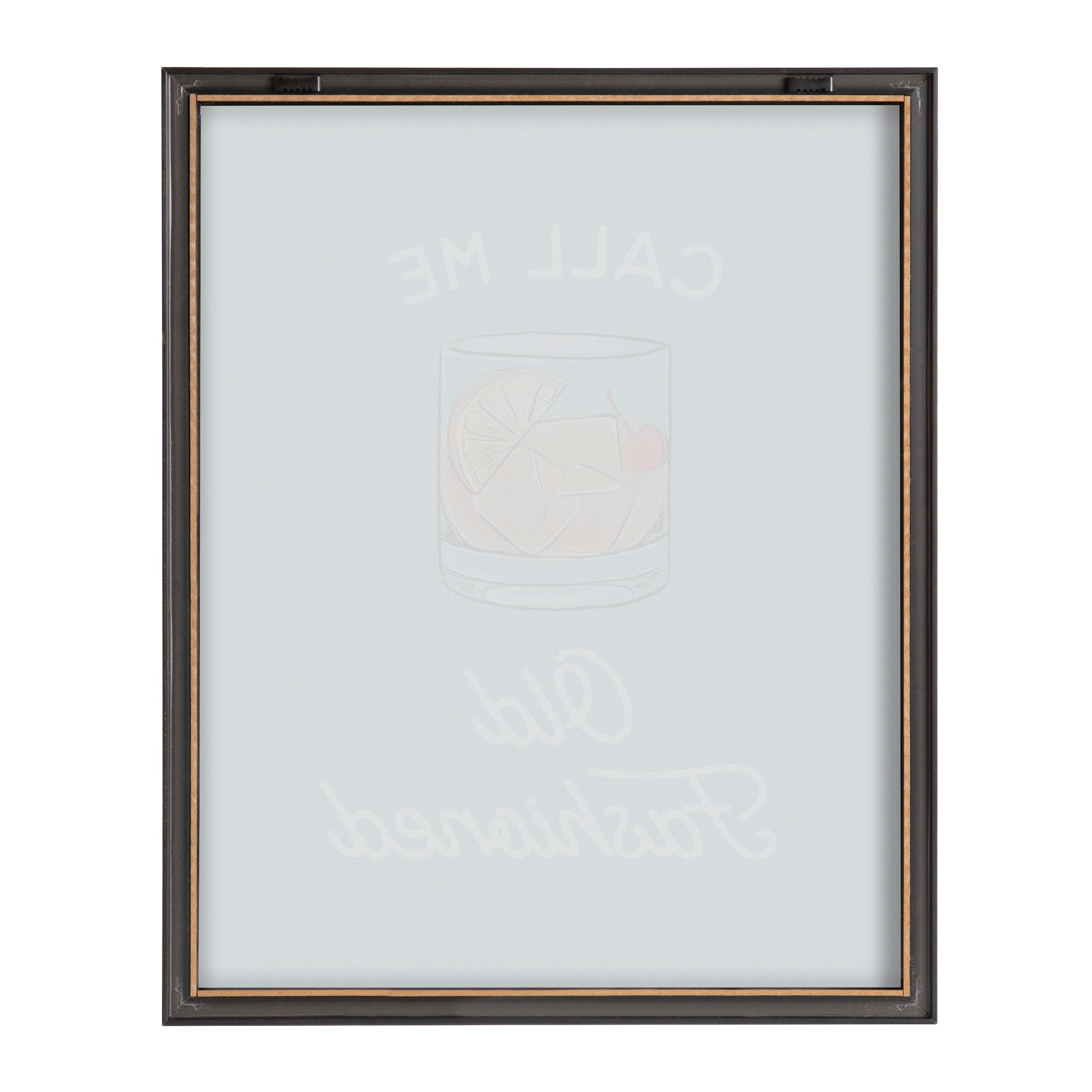 Blake Call Me Old Fashioned Blue Framed Printed Glass by kateandlaurel - product image 4 for Resin Society
