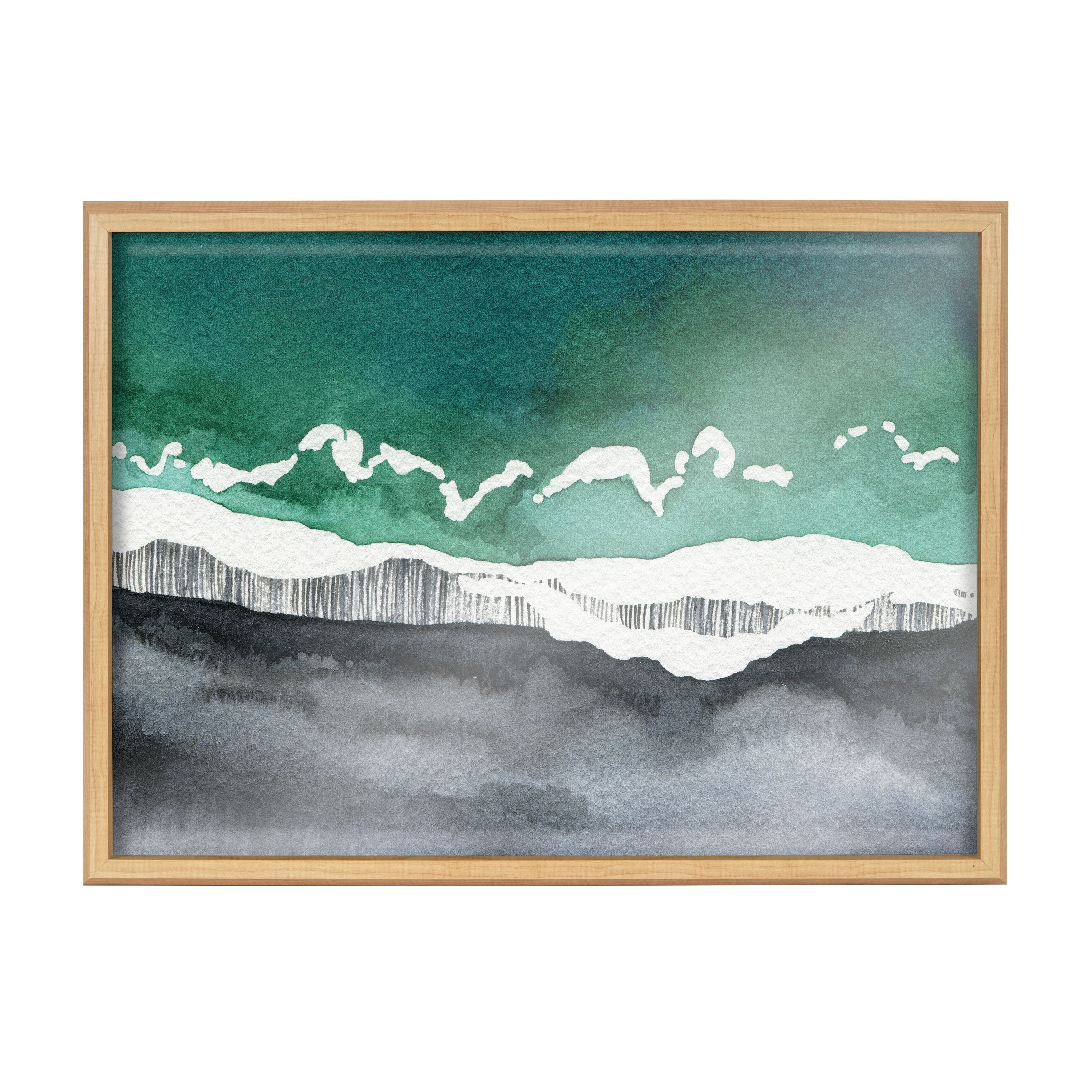 Blake Black Sands Dream Framed Printed Glass by kateandlaurel - product image 2 for Resin Society