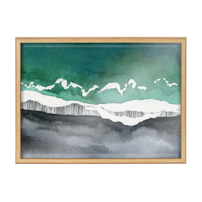 Blake Black Sands Dream Framed Printed Glass by kateandlaurel - product image 2 for Resin Society