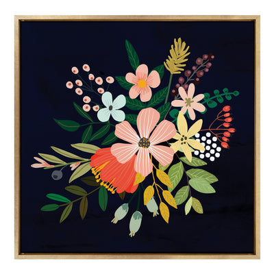 Sylvie Floralis C Framed Canvas