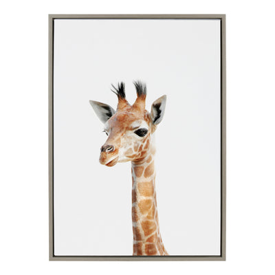 Sylvie Baby Giraffe Framed Canvas by Amy Peterson by kateandlaurel - product image 10 for Resin Society