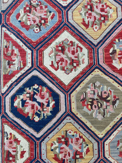 Handwoven Nourison Soumak SK43 Multicolor Area Rug – 7'8" x 9'11" – by Rugistan - product image 4 for Resin Society
