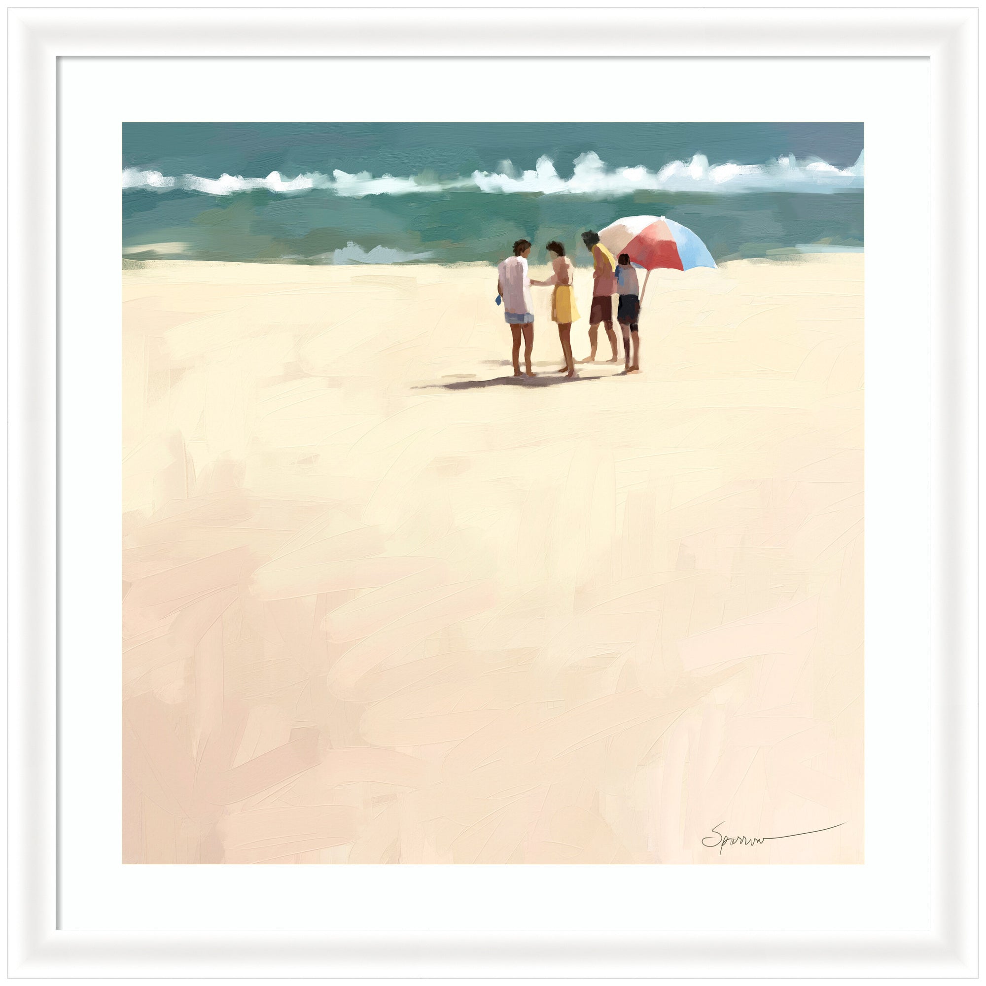 Afternoon Meet Up by Mary Sparrow Framed Wall Art Print
