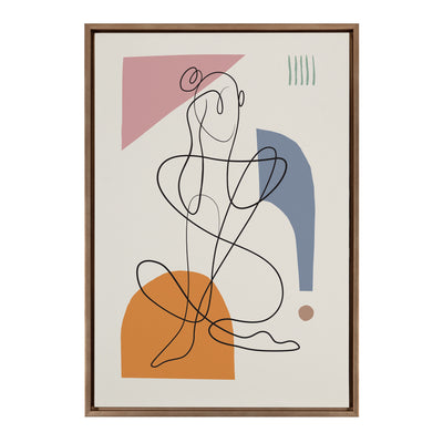 Sylvie Thinking of You Framed Canvas