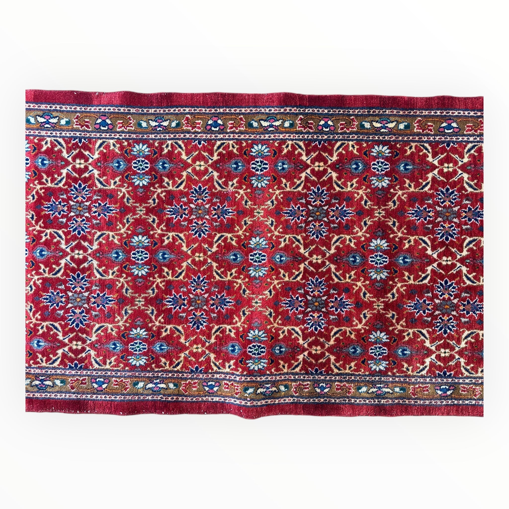 Vintage Mashhad Wool Runner – 3’3” x 8’4” – 1970s by Rugistan - product image 6 for Resin Society