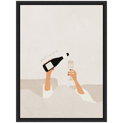 Sylvie Good Morning Art Print Framed Canvas by July Art Prints