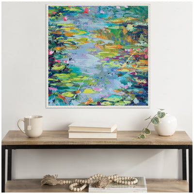 Sylvie Waterlilies at Giverny Framed Canvas by Rachel Christopoulos