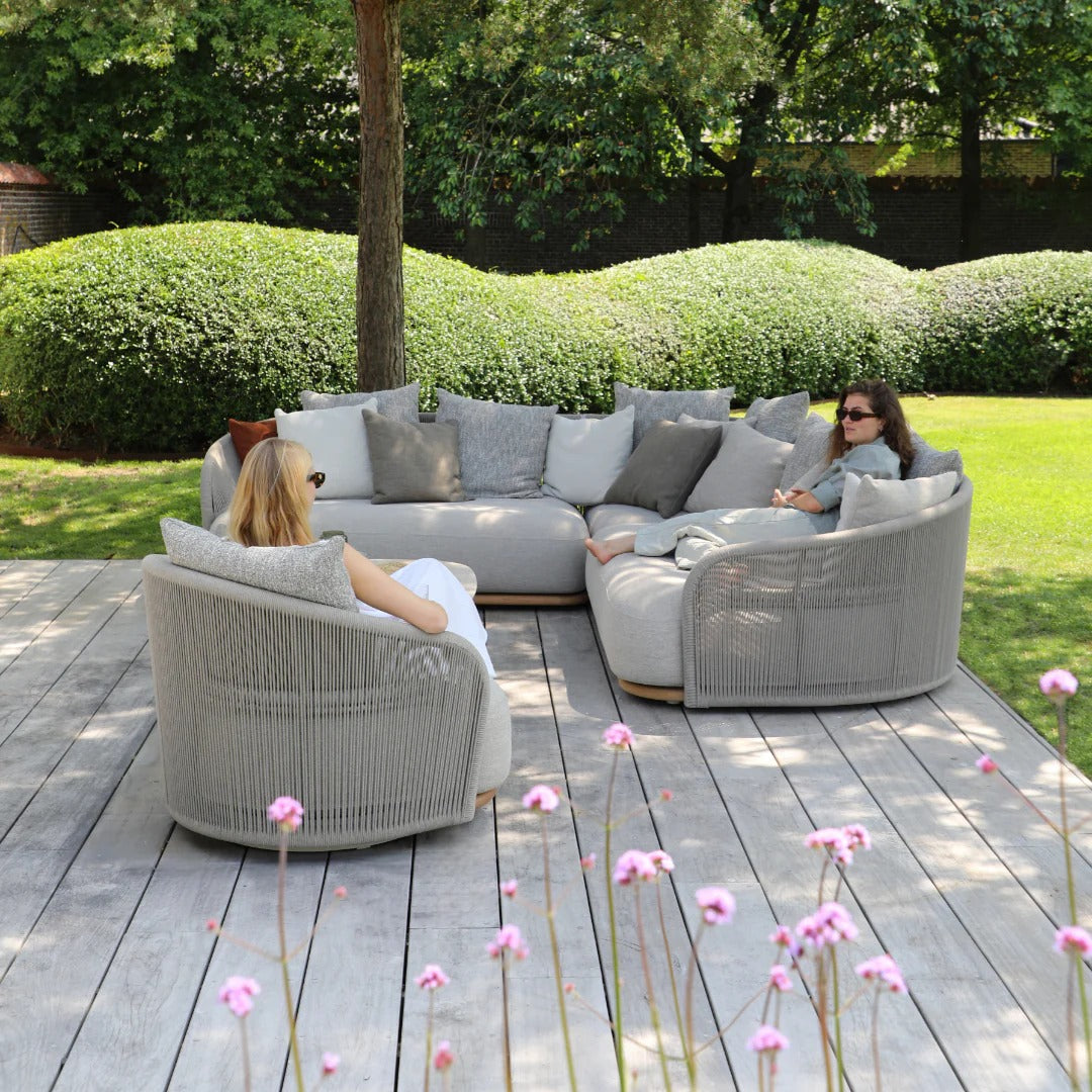 Wave Swivel Armchair Loose pillows detail image - Resin Society
