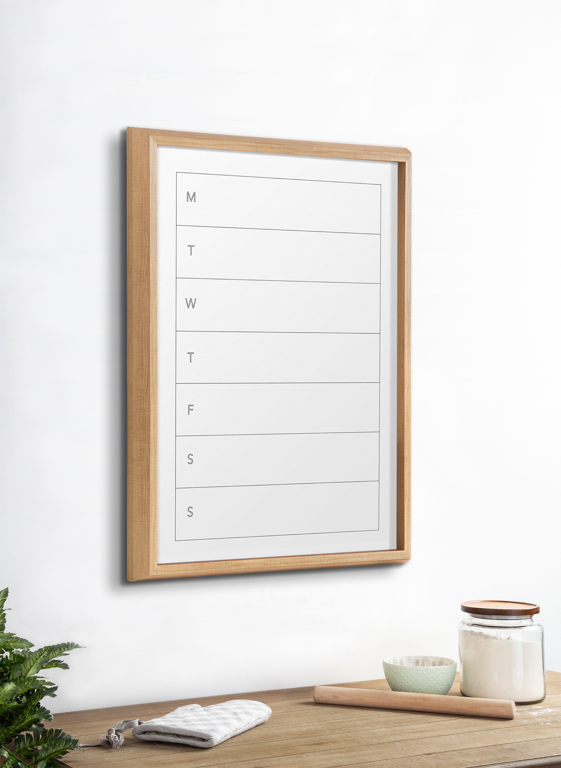 Blake Weekly Menu Framed Printed Glass by The Creative Bunch Studio by kateandlaurel - product image 7 for Resin Society