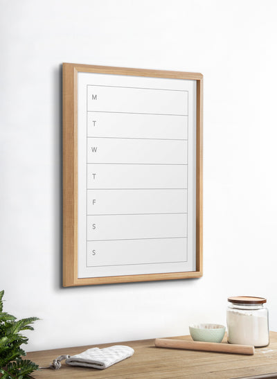 Blake Weekly Menu Framed Printed Glass by The Creative Bunch Studio by kateandlaurel - product image 7 for Resin Society