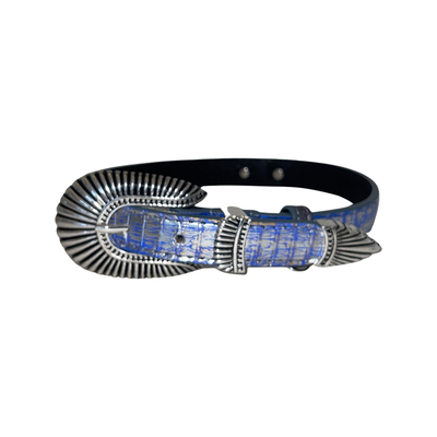 Stunning Multi-Color Blue/Silver Snake With Our Custom 3-Piece Italian by Allysa Payne Beverly Hills - product image 3 for Resin Society