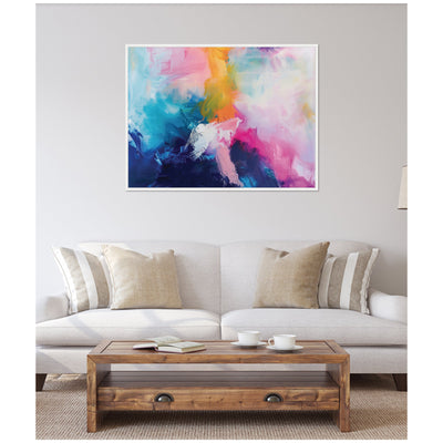 Sylvie Bright Abstract I Framed Canvas by Amy Lighthall