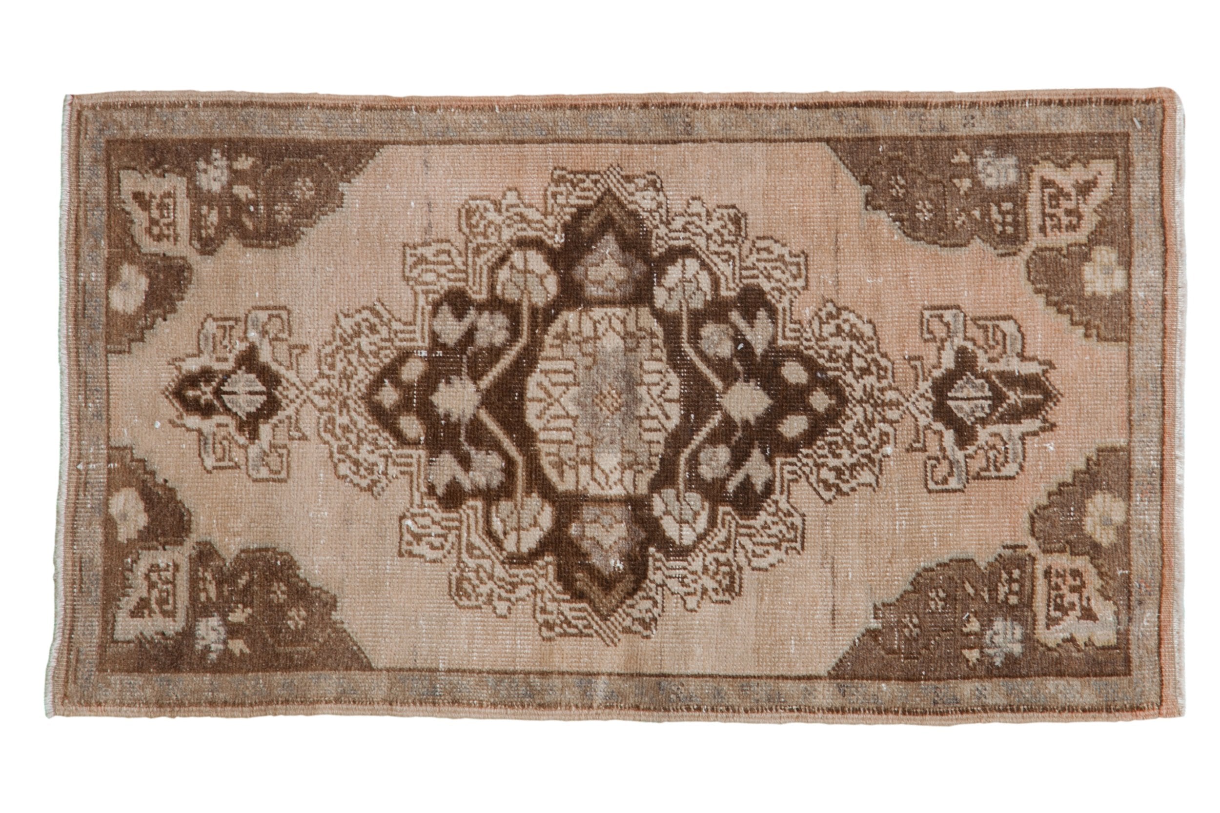 1.5x3 Vintage Distressed Oushak Rug Mat