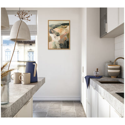 Sylvie Tonal Mountains I Framed Canvas by Amy Lighthall