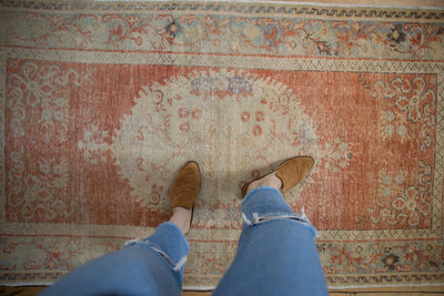 3.5x6.5 Vintage Distressed Oushak Rug by Old New House® - product image 2 for Resin Society