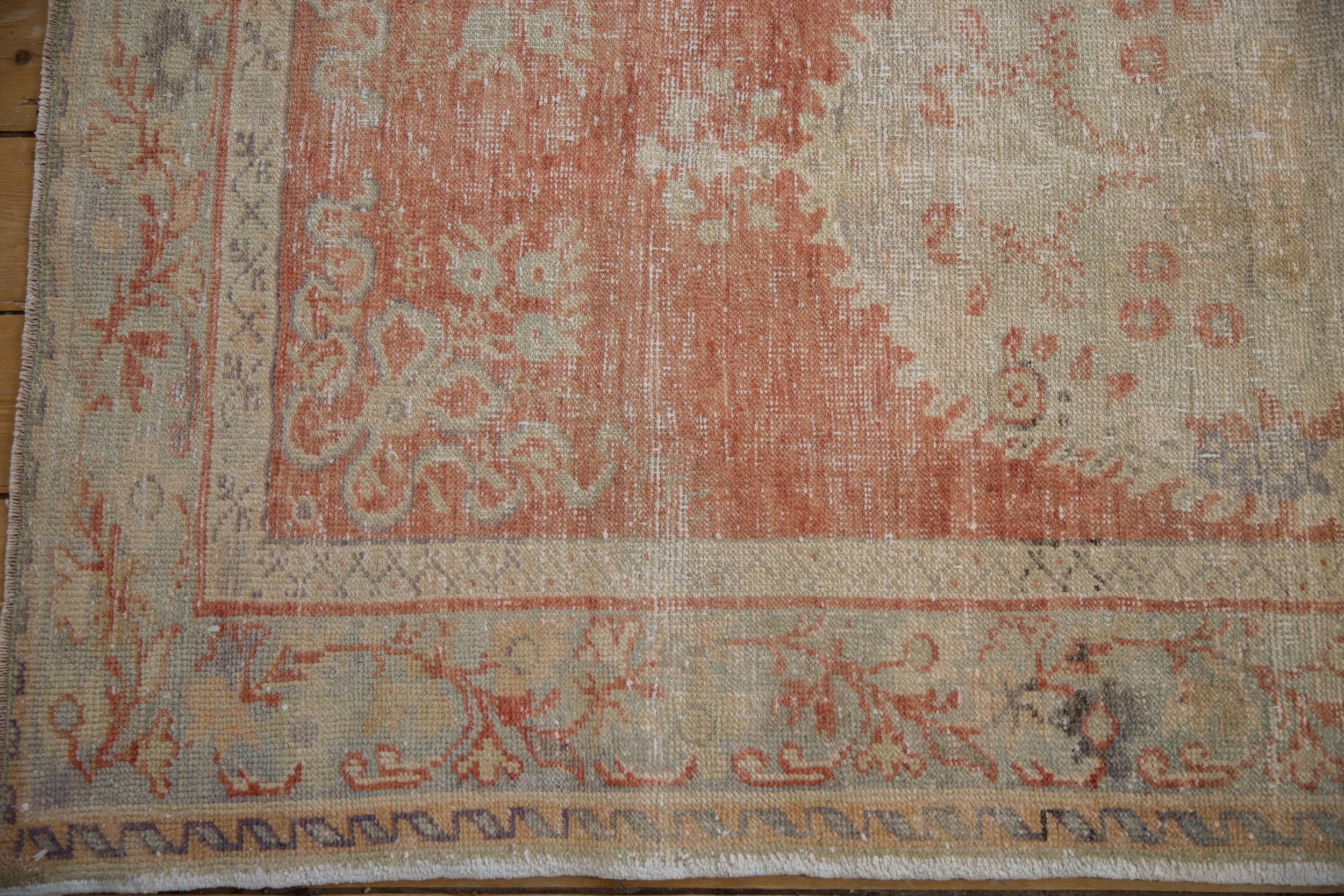 3.5x6.5 Vintage Distressed Oushak Rug by Old New House® - product image 5 for Resin Society
