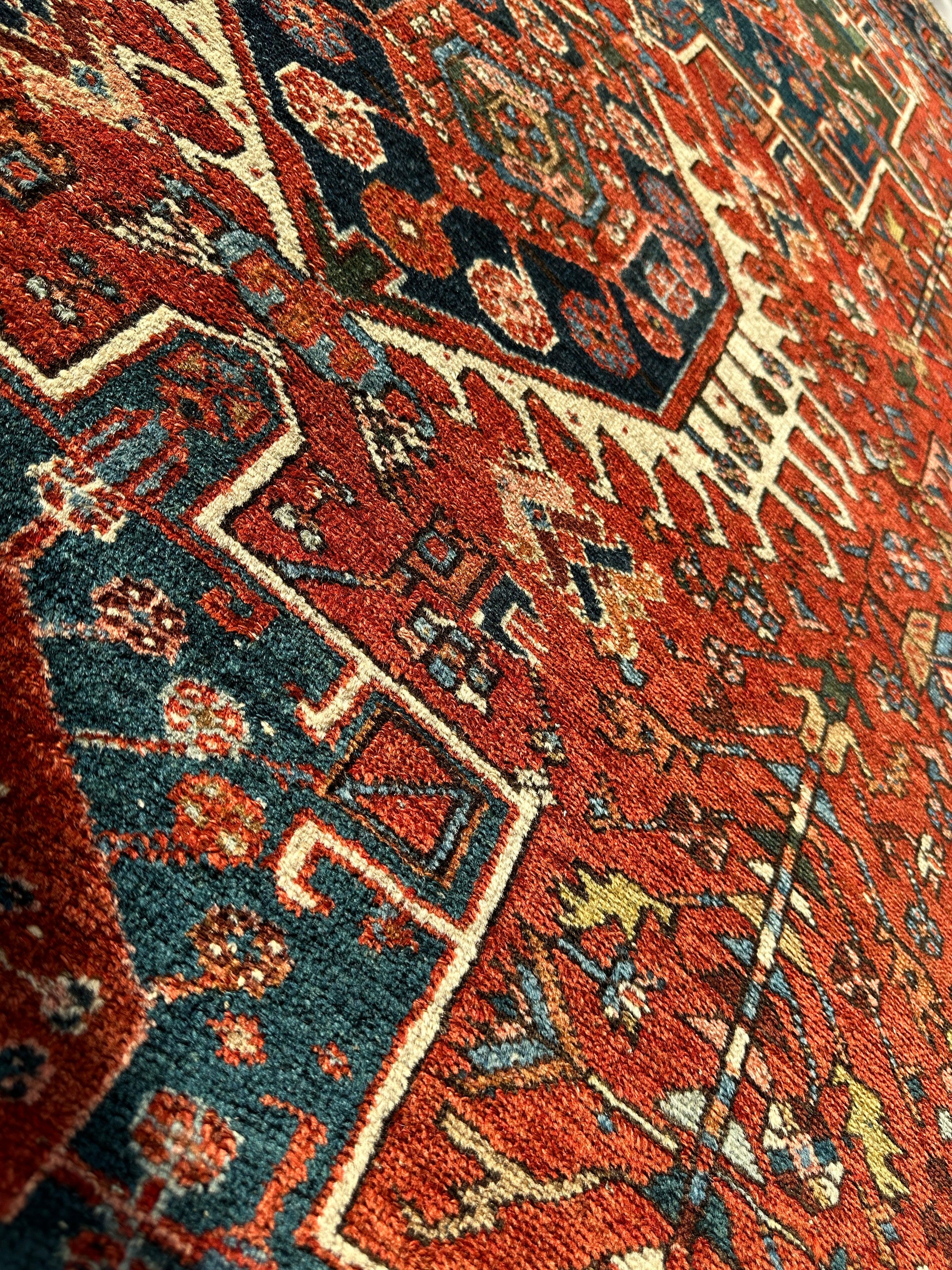 KARAJA Persian Antique Heriz Rug 4'9" x 6' by Rugistan - product image 5 for Resin Society