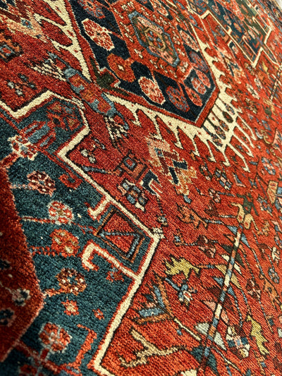 KARAJA Persian Antique Heriz Rug 4'9" x 6' by Rugistan - product image 5 for Resin Society