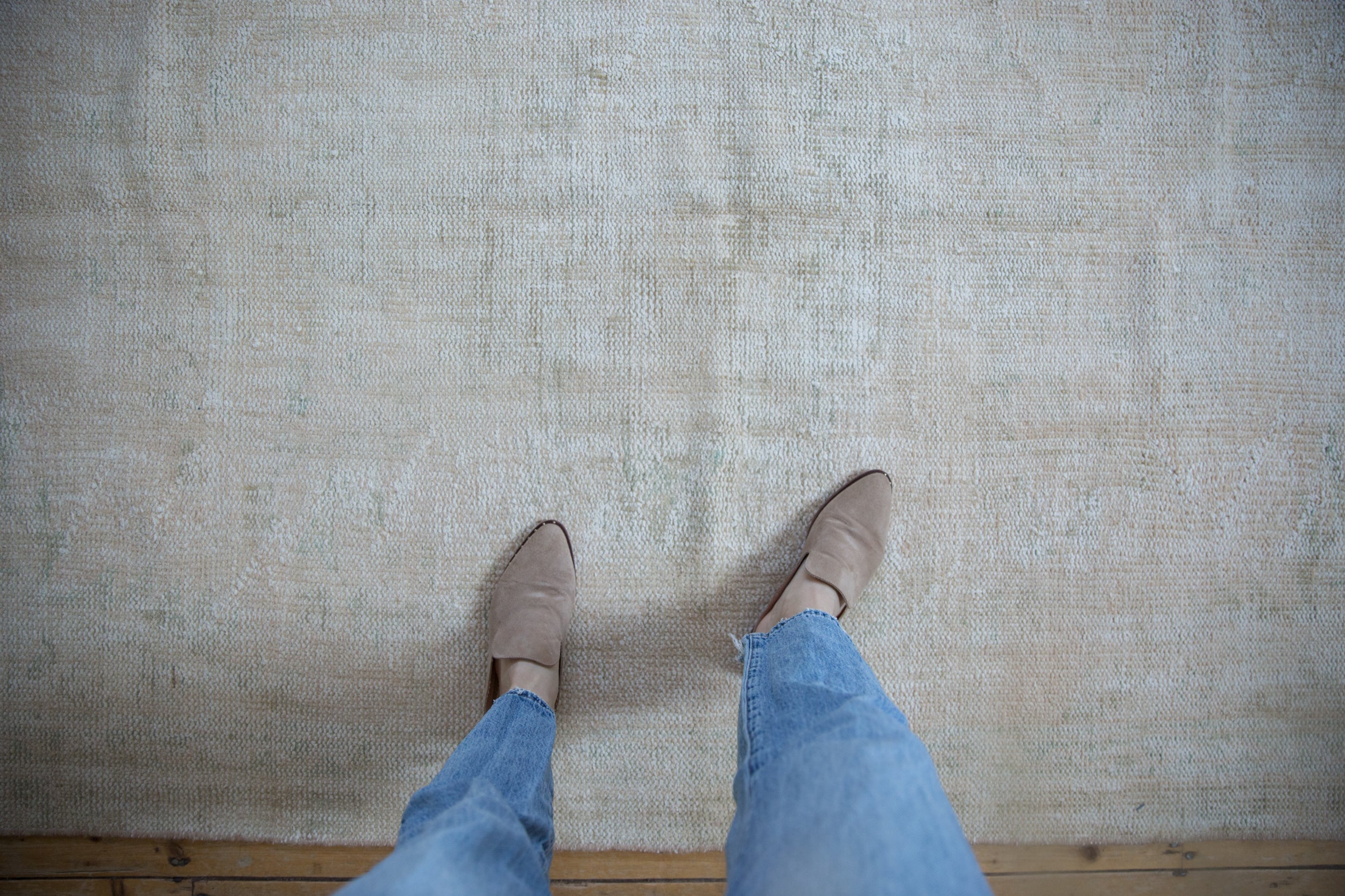 5x8.5 Vintage Distressed Oushak Carpet
