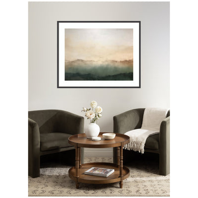 Framed Art Green Mountain Abstract I Horizontal by Amy Lighthall