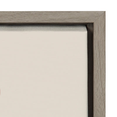 Sylvie Mid Century Modern Mountains Blue Framed Canvas Set