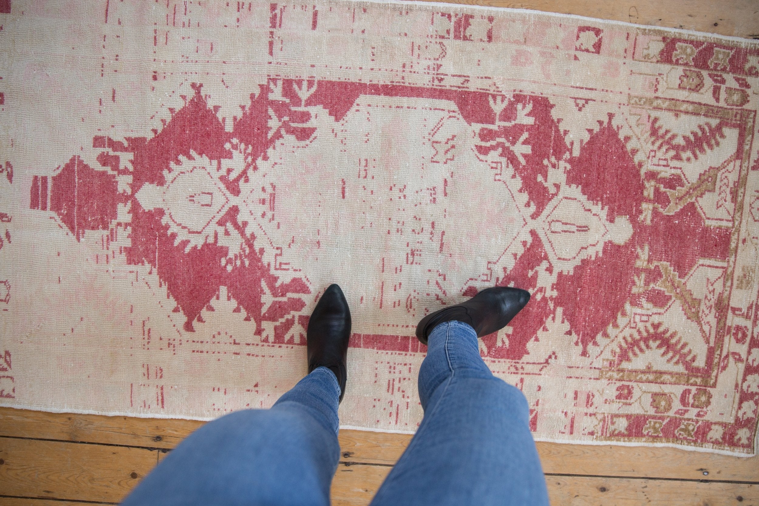 3x6 Vintage Distressed Oushak Rug Runner