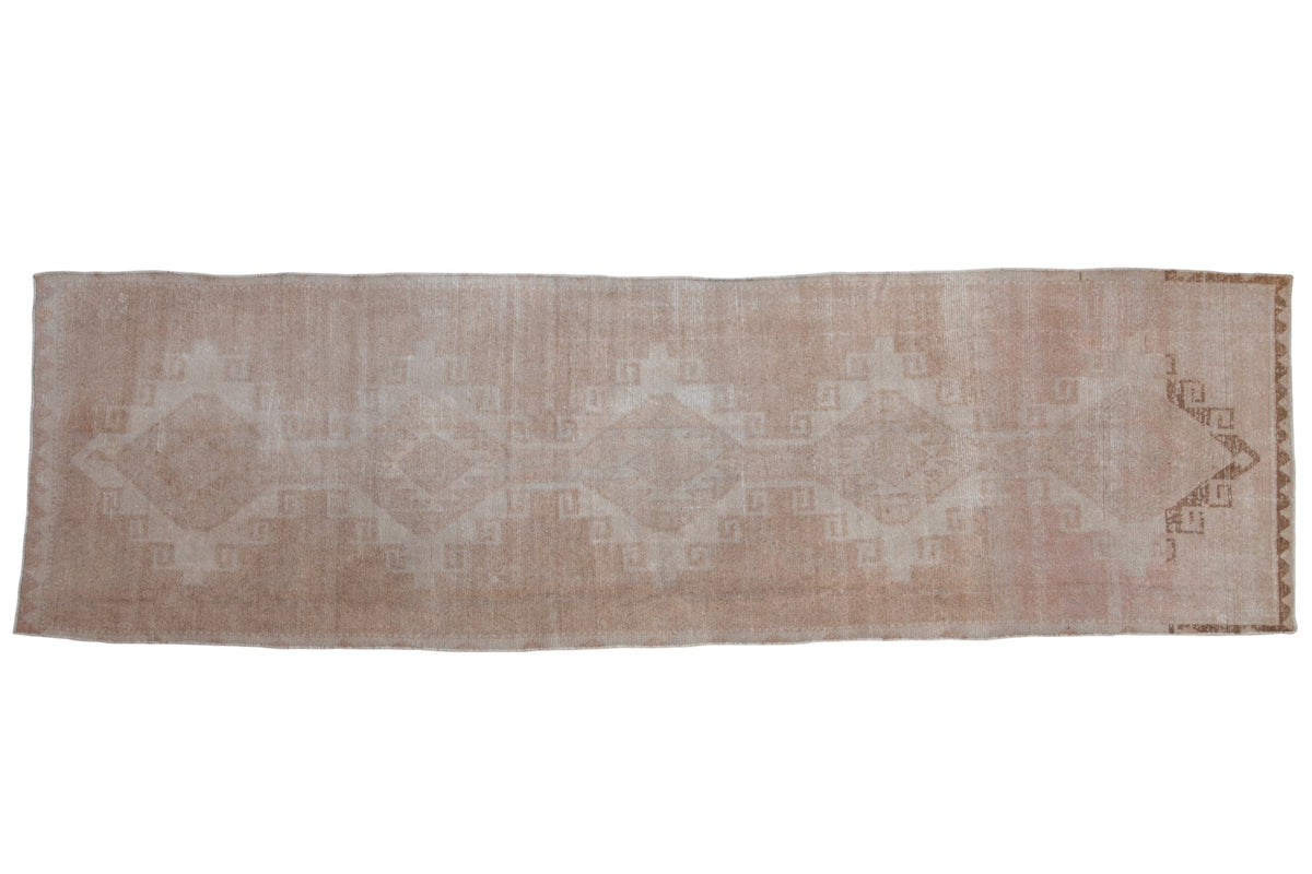 3.5x12.5 Vintage Distressed Oushak Rug Runner by Old New House® - main product image for Resin Society