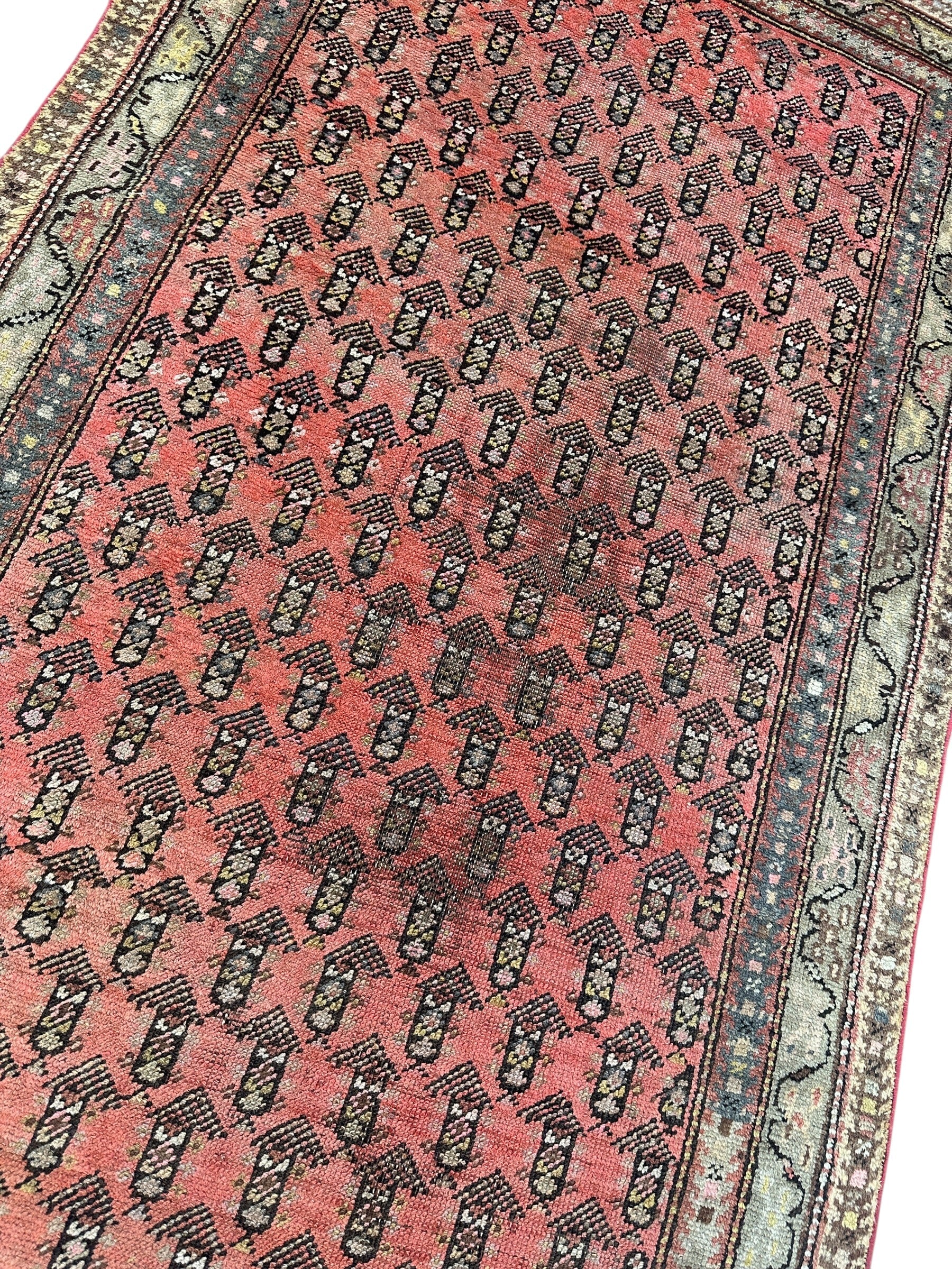 Antique Armenian Karabakh Wool Runner – 3’3” x 12’8” – Hand-Knotted by Rugistan - product image 5 for Resin Society