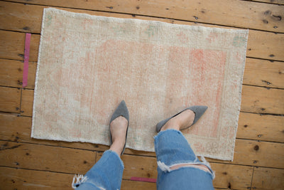 2x3.5 Vintage Distressed Oushak Rug