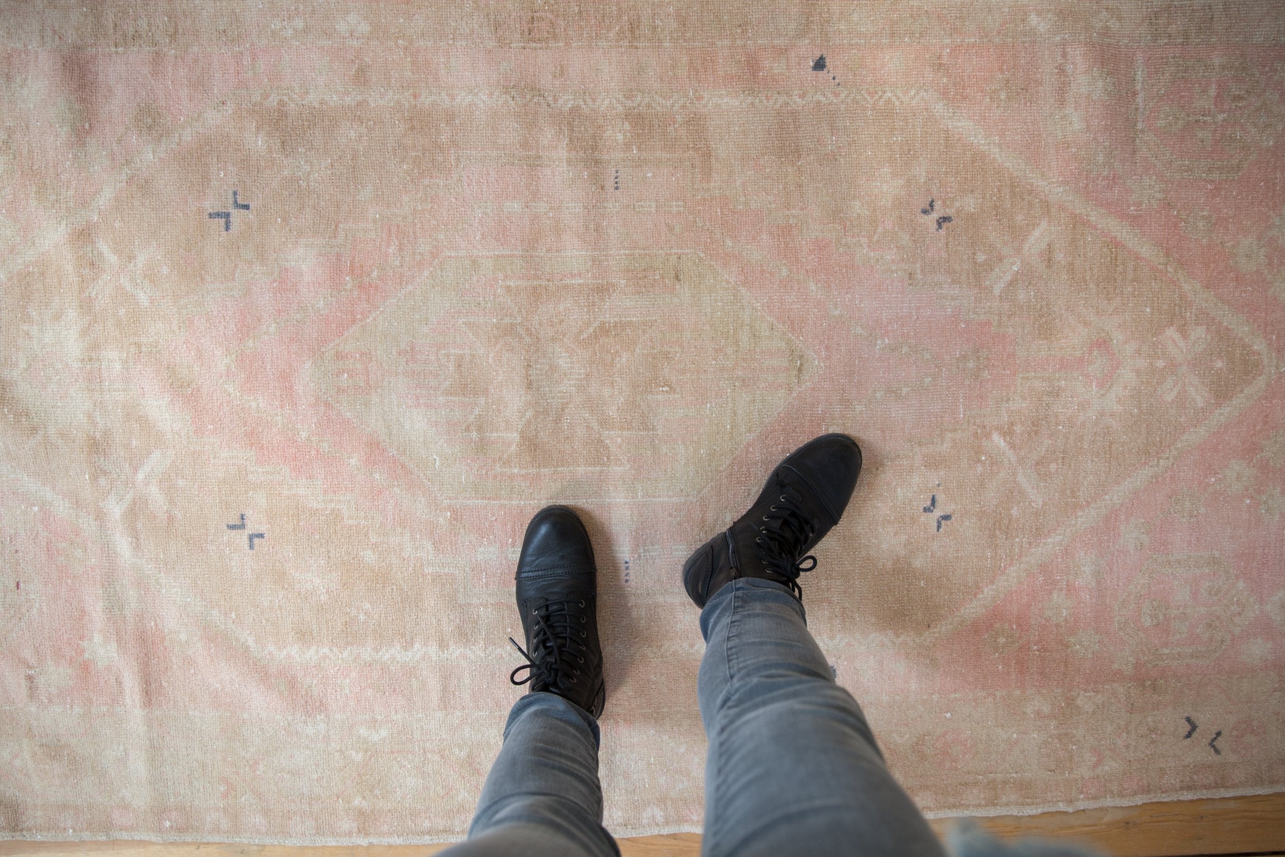 4x8 Vintage Distressed Oushak Rug Runner by Old New House® - product image 2 for Resin Society