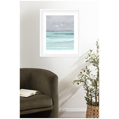 Framed Art Sea and Seagulls by Nikita Jariwala