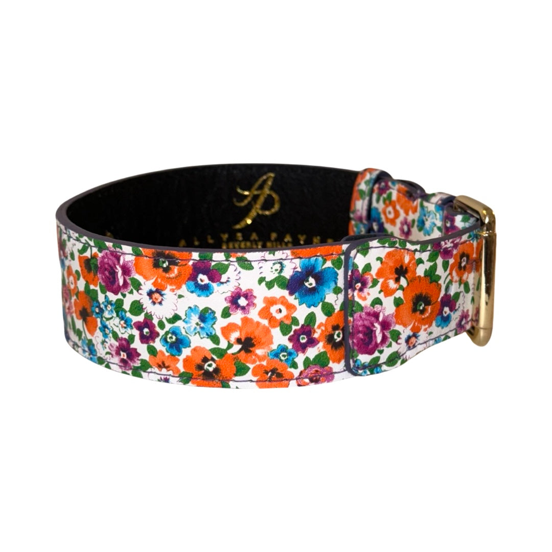 Poppy & Pansy Italian Leather Collar With our Classic Buckle
