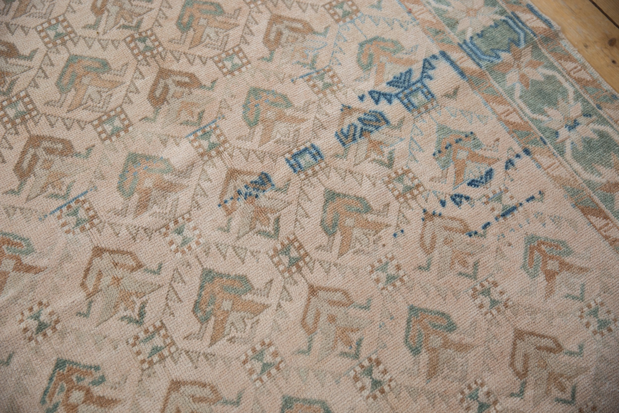 5x10.5 Vintage Distressed Oushak Rug Runner by Old New House® - product image 5 for Resin Society
