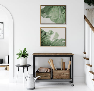 Sylvie Plant Study 6 and Plant Study 7 Framed Canvas Set by Alicia Abla by kateandlaurel - product image 18 for Resin Society