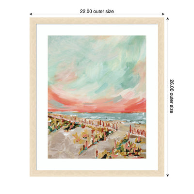 Framed Art Landscape 03 Beach by Annie Quigley