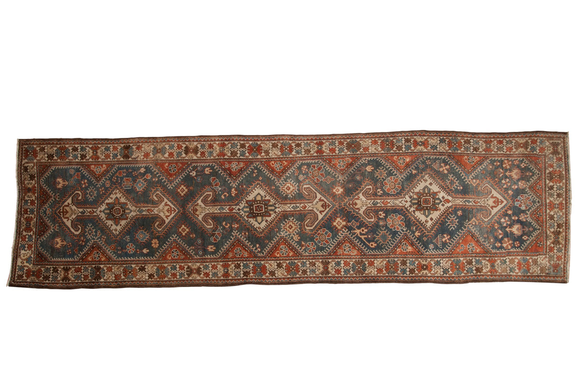4x14 Vintage Distressed Hamadan Rug Runner by Old New House® - main product image for Resin Society