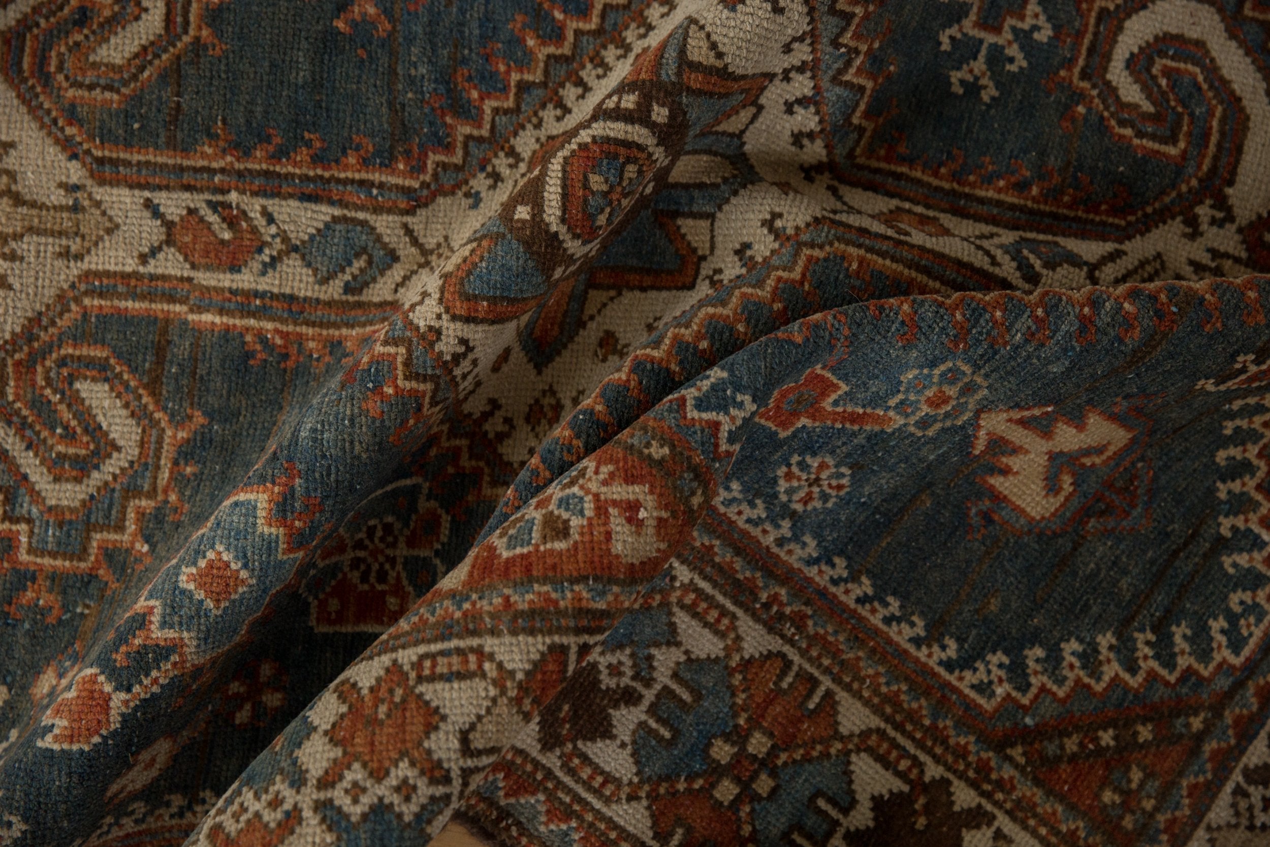 4x14 Vintage Distressed Hamadan Rug Runner by Old New House® - product image 11 for Resin Society